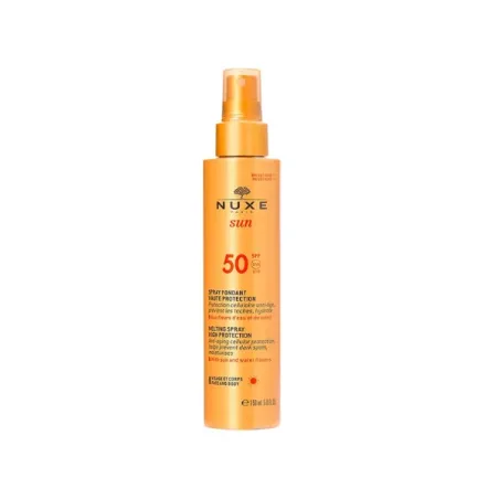 Nuxe Sun spray fundente para rostro y cuerpo alta protección SPF50, 150 ml