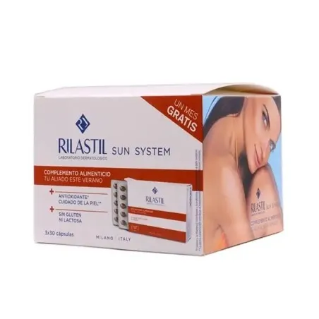 Rilastil Sun System Oral triplo, 90 cápsulas