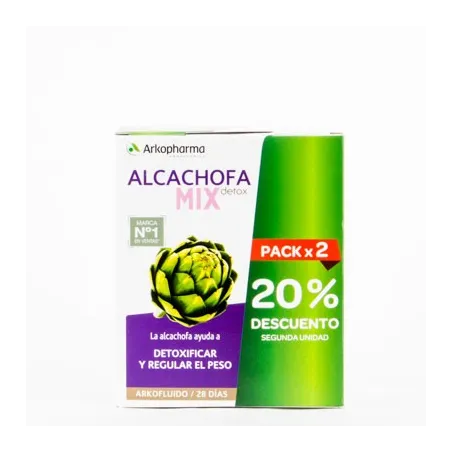 Arkofluido Alcachofa Mix Detox DUPLO, 2x 280ml.