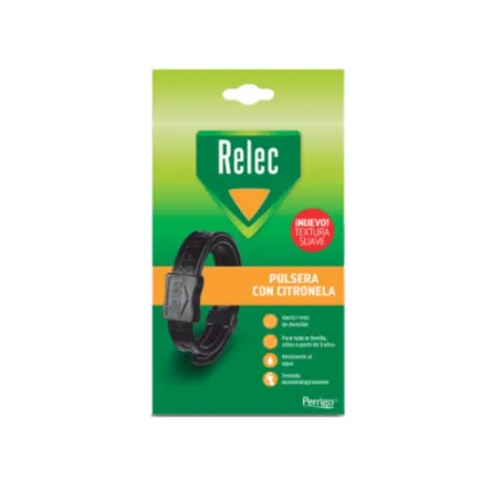 Relec Pulsera Antimosquitos con citronela negra, 1 unidad