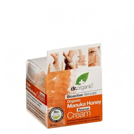 Dr Organic Crema rescate de Miel de Manuka, 50ml.