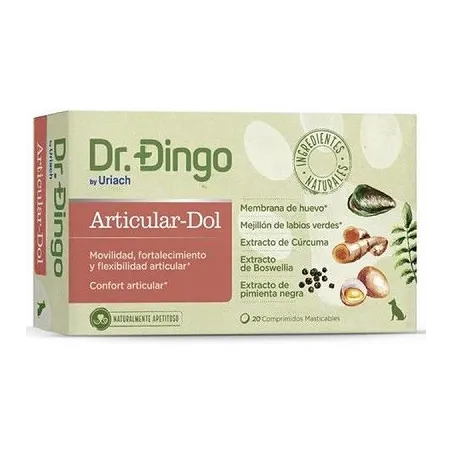 Dr. Dingo Articular-Dol, 20 comprimidos.