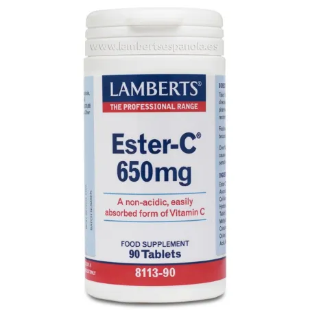 LAMBERTS Ester-C 650 mg, 90 comprimidos.