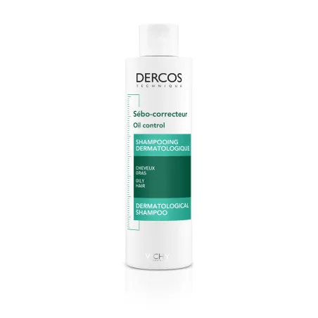 Vichy Dercos champú tratante sebo control, 200 ml