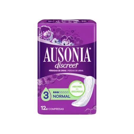 Ausonia Discreet Pérdidas Orina Normal, 12 unidades