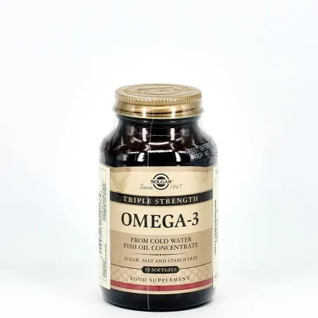 Solgar Omega 3 Triple Concentración, 50 cápsulas