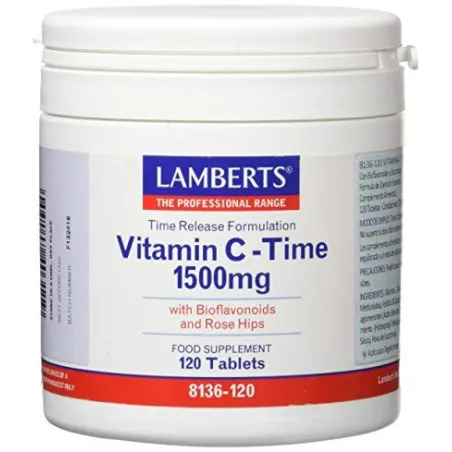 LAMBERTS Vitamina C 1500 mg. Liberación Sostenida, 120 comprimidos.