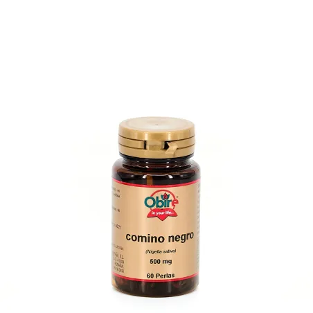 Obire Comino Negro 500 mg, 60 Perlas.