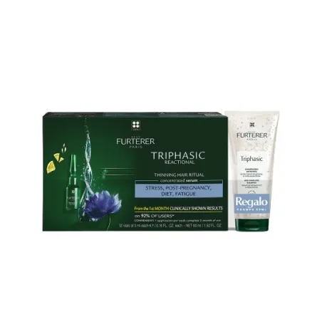 Rene Furterer Triphasic progressive, 8 ampollas + Champú 50 ml