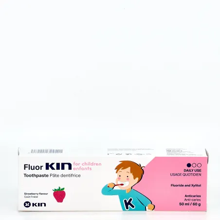 Fluor Kin Pasta Dental Infantil Fresa, 50ml.