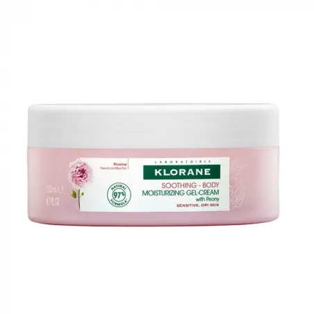 Klorane Gel-Crema Hidratante a la Peonia, 200 ml.