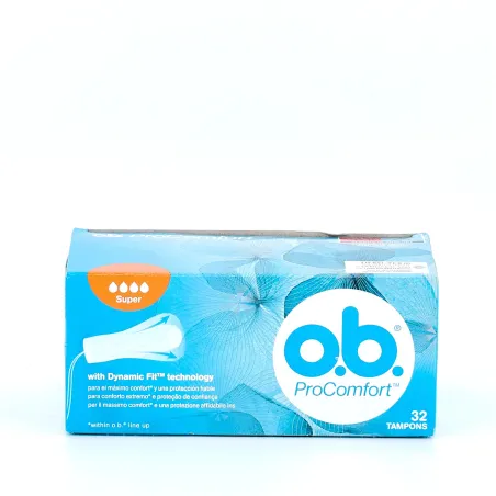 O.B. Procomfort super, 32 tampones