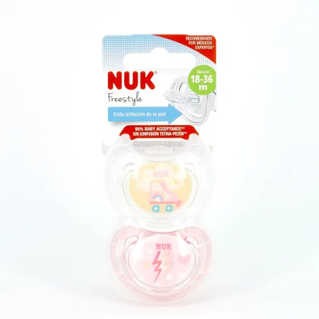 NUK Chupete Freestyle Silicona, 18-36 m