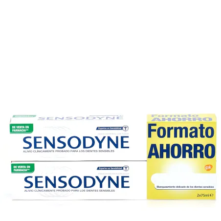 Sensodyne Cuidado Blanqueante. 2x75ml