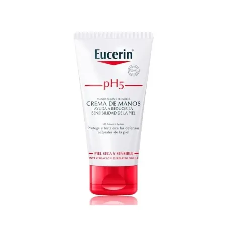 Eucerin Crema manos piel sensible, 75 ml