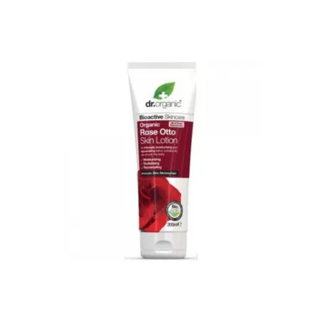 Dr Organic Loción corporal Rose Otto, 200ml.