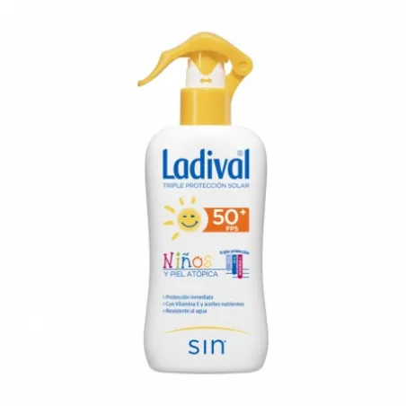 Ladival Niños y Piel Atópica SPF50+ Pistola, 200 ml.