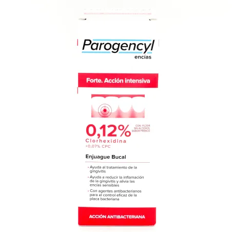 Parogencyl Encías forte acción intensiva enjuague bucal, 500 ml