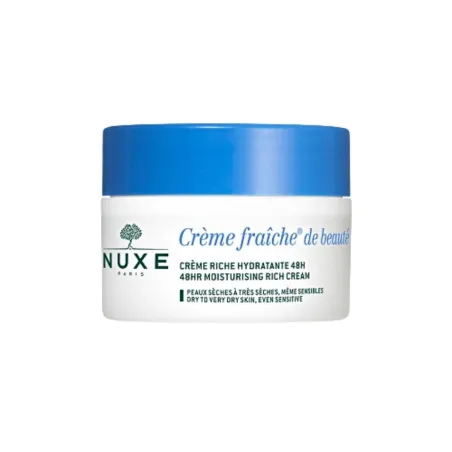 NUXE Crème Fraîche de Beauté Enriquecida hidratante 48 horas piel sensible, 50ml.