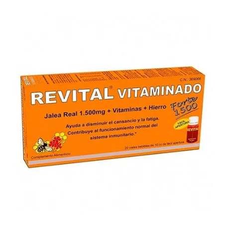 Revital Vitaminado jalea real forte, 20 viales