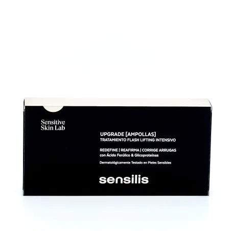 Sensilis Upgrade Ampollas Faciales antiarrugas y reafirmantes, 14 unidades