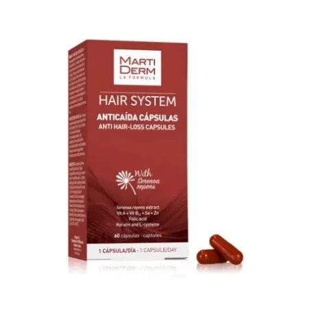 Martiderm hair system anticaída, 60 cápsulas