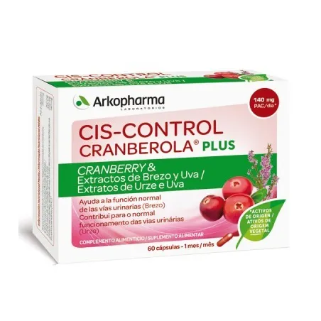 Arkopharma Cranberola Cis-Control Plus con Brezo. 60 Cápsulas
