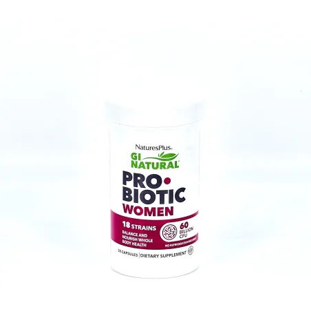 Natures Plus GI NAtural Probiotic Women, 30 Caps.