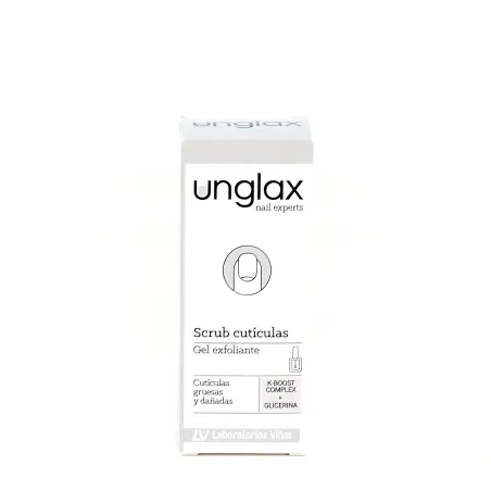 Unglax Scrub cutículas gel exfoliante, 10 ml