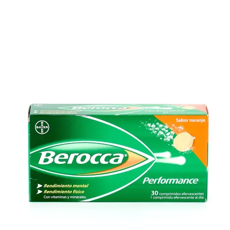 Berocca Performance Sabor naranja 30 Comprimidos efervescentes