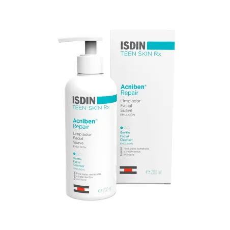 Isdin Acniben Repair Limpiador facial, 180ml.