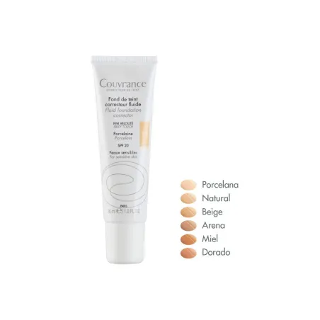 Avene couvrance maquillaje fluido beige, 30ml.