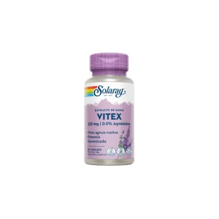 Solaray  Vitex (Sauzgatillo), 60 cápsulas veganas