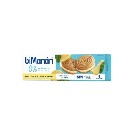 BiManán BeKomplett galletas sabor limón, 8 unidades