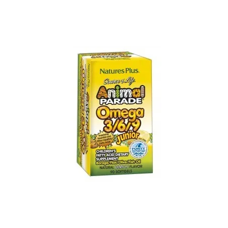 Natures plus Animal Parade Omega 3-6-9 Junior 90 perlas