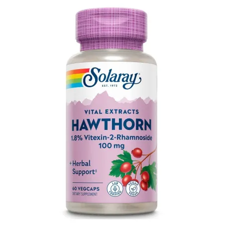 Solaray Hawthorn Extract 100mg - 60 vegcaps