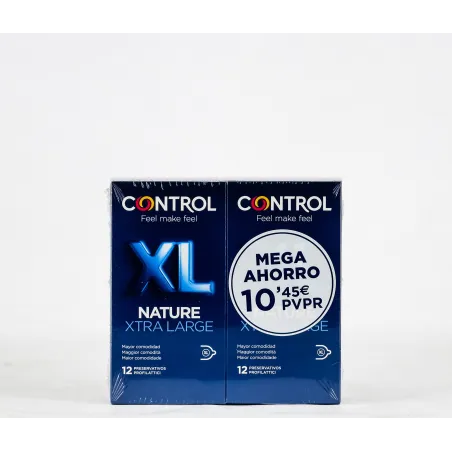 Control Nature XL. Ahorro, 12+12 Preservativos.