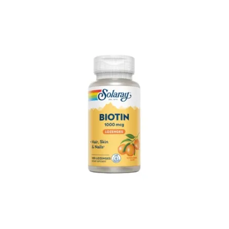 Solaray Biotin 1000 mcg, 100 comprimidos