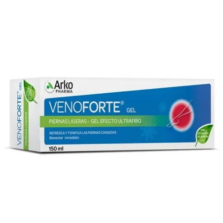 Venoforte gel piernas ligeras efecto frío, 150 ml