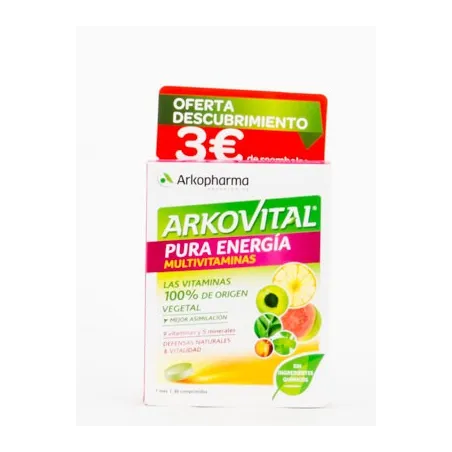 Arkovital Pura Energía 30 Comprimidos