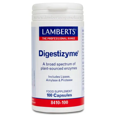 LAMBERTS Digestizyme, 100 cápsulas.