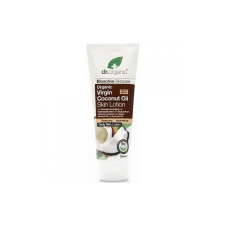 Dr Organic Loción corporal de aceite de Coco, 200ml.