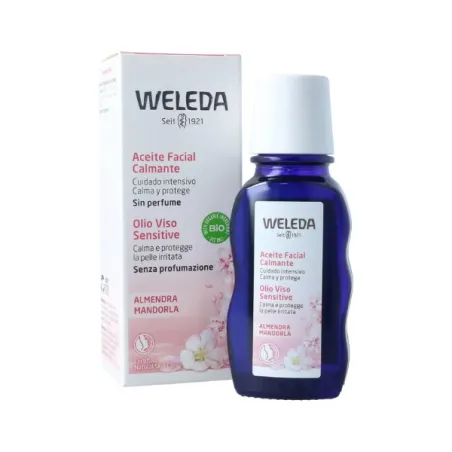 Weleda aceite facial calmante de almendra, 50 ml