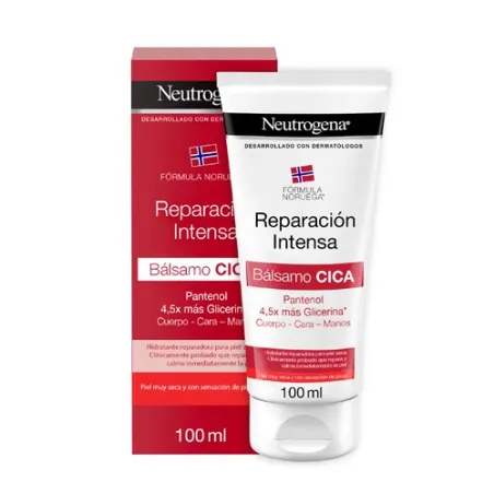 Neutrogena Fórmula Noruega Bálsamo Cica Reparación Intensa para pieles muy secas, 100 ml