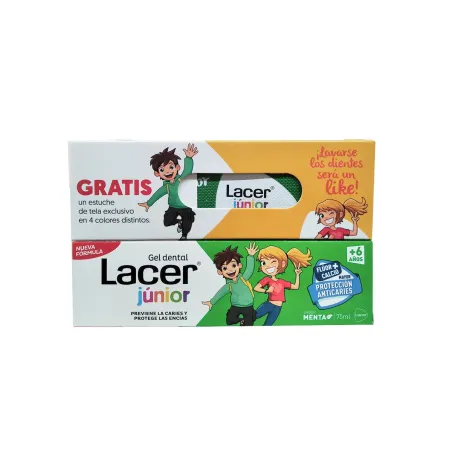 Lacer Junior Gel Dental Sabor Menta, 75ml