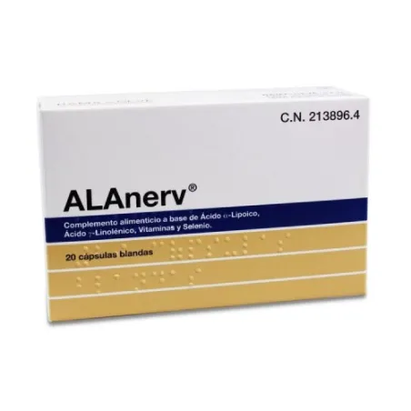 Alanerv 920mg, 20 capsulas blandas