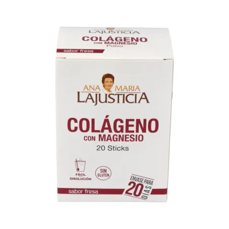 Colágeno + Magnesio Sobres sabor fresa Ana María Lajusticia, 20 stick