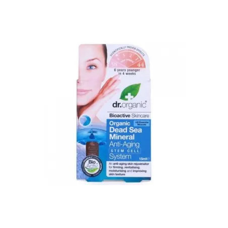 Dr Organic Sist. Antiedad células madre minerales mar Muerto, 30ml.