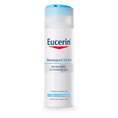 Eucerin DermatoClean gel limpiador facial refrescante, 200 ml