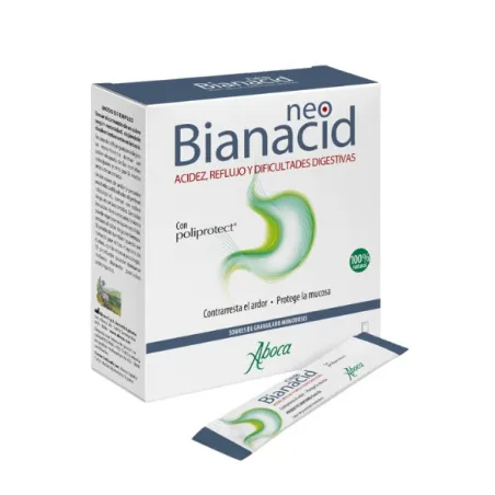 Aboca NeoBianacid granulado reflujo, ácido y dificultades digestivas, 20 sobres